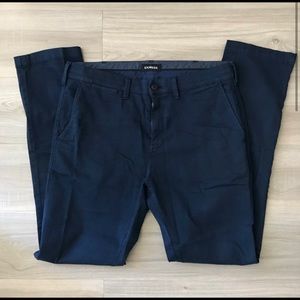 Express Men’s Blue Slim Chino Pants 32 x 34